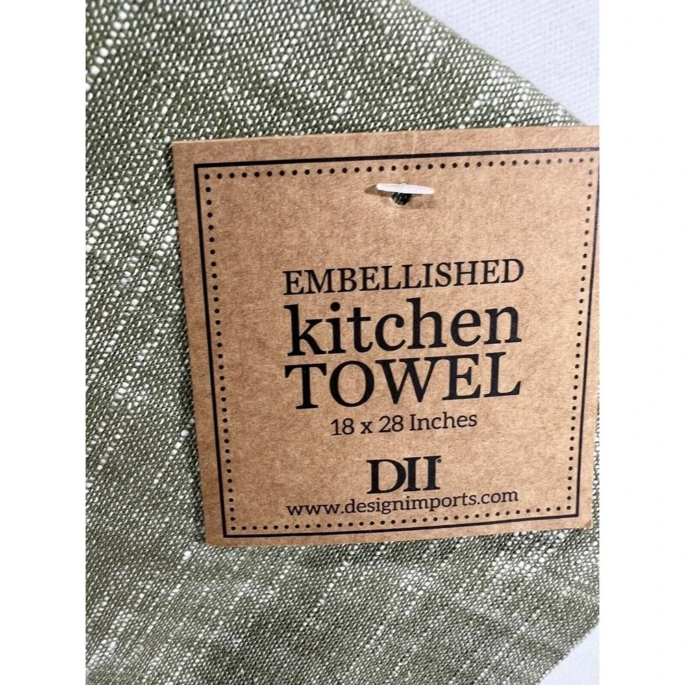 Design Imports Basil Tea Towel Kitchen‎ Graphic Cottage Farmhouse Decor